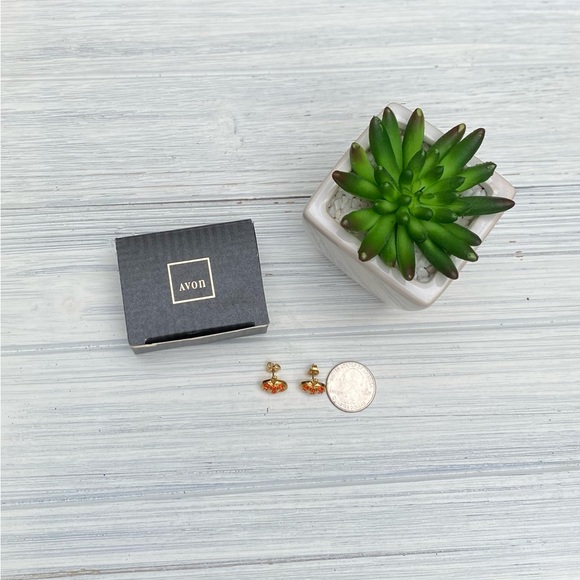 VTG Avon PUMPKIN Earrings - Picture 12 of 14